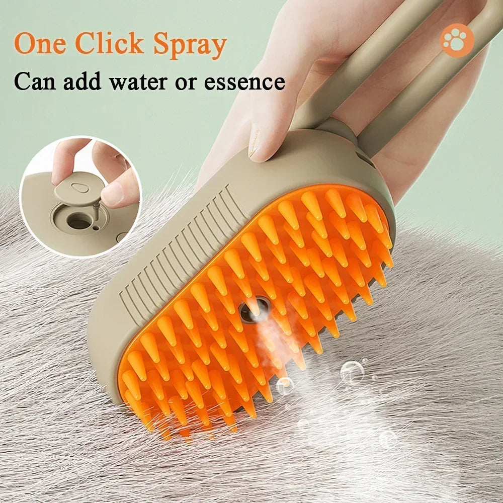Electric Steamy Pet Brush