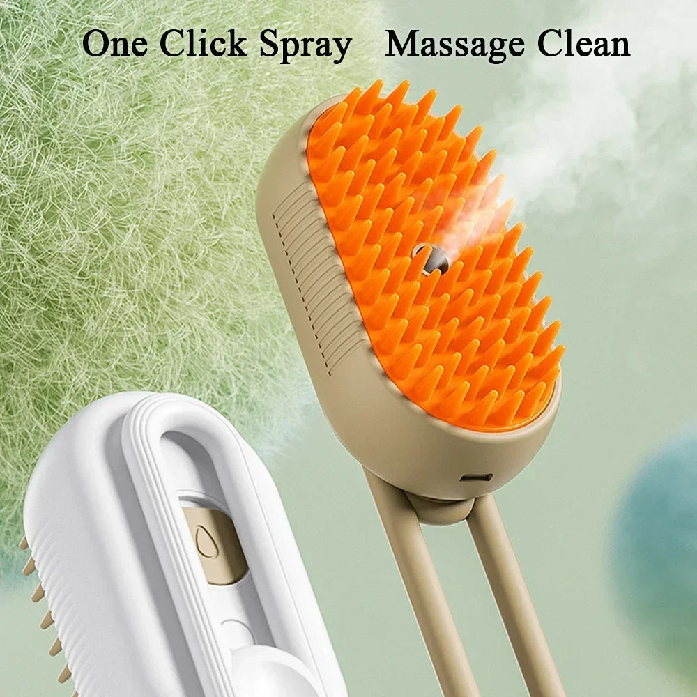 Electric Steamy Pet Brush