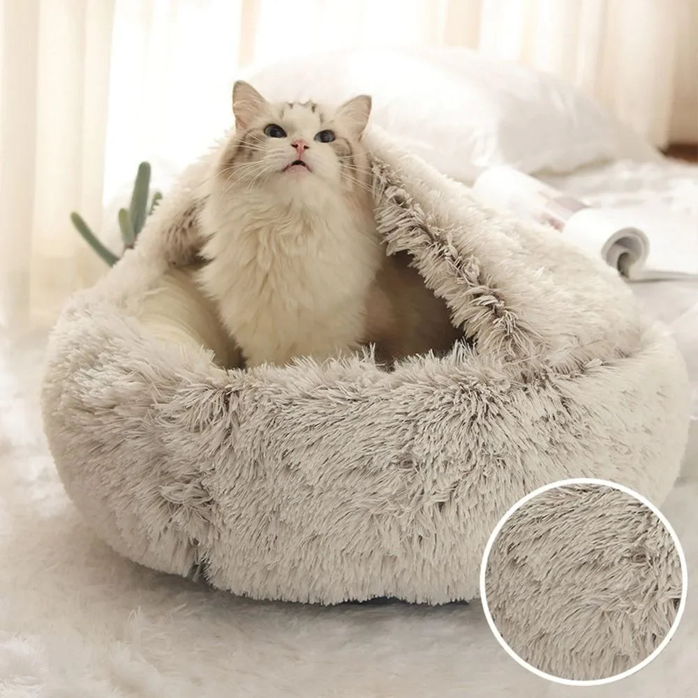 Soft Warm Long Plush Pet Bed
