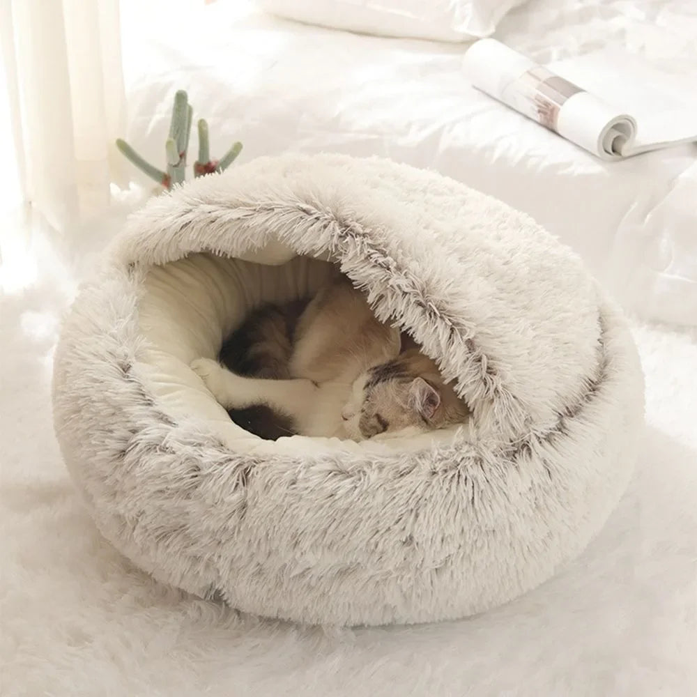 Soft Warm Long Plush Pet Bed